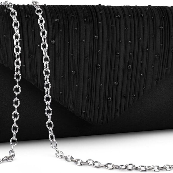 Evening Clutch Purses for Women Handbags for Formal Wedding Party Cocktail Prom - Picture 1 of 7